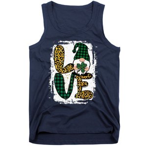 Green Heart Love Shamrock Irish Leprechaun St Patricks Day Tank Top