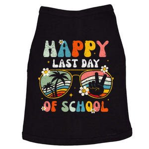 Groovy Happy Last Day of School Teacher Student Graduation Doggie Tank