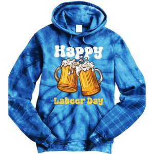 Groovy Happy Labor Day Or Labeer Day Celebrate Day Off Mom Gift Tie Dye Hoodie