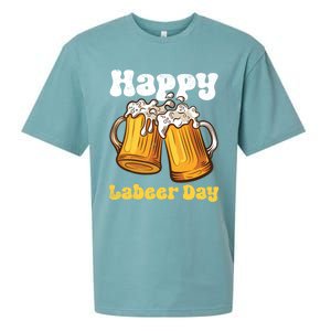 Groovy Happy Labor Day Or Labeer Day Celebrate Day Off Mom Gift Sueded Cloud Jersey T-Shirt