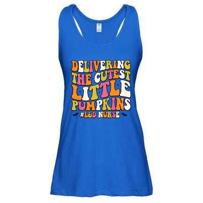 Groovy Halloween Labor And Delivery Nurse L And D Nurse Gift Ladies Essential Flowy Tank