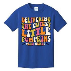 Groovy Halloween Labor And Delivery Nurse L And D Nurse Gift Kids T-Shirt