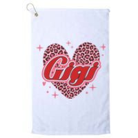 Gigi Heart Love Family Matching Platinum Collection Golf Towel