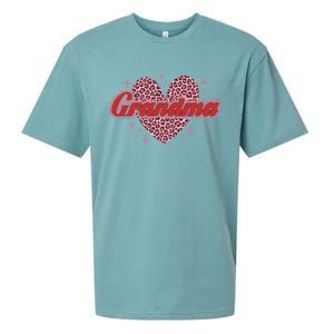 Grandma Heart Love Family Matching Sueded Cloud Jersey T-Shirt