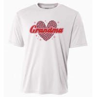 Grandma Heart Love Family Matching Cooling Performance Crew T-Shirt