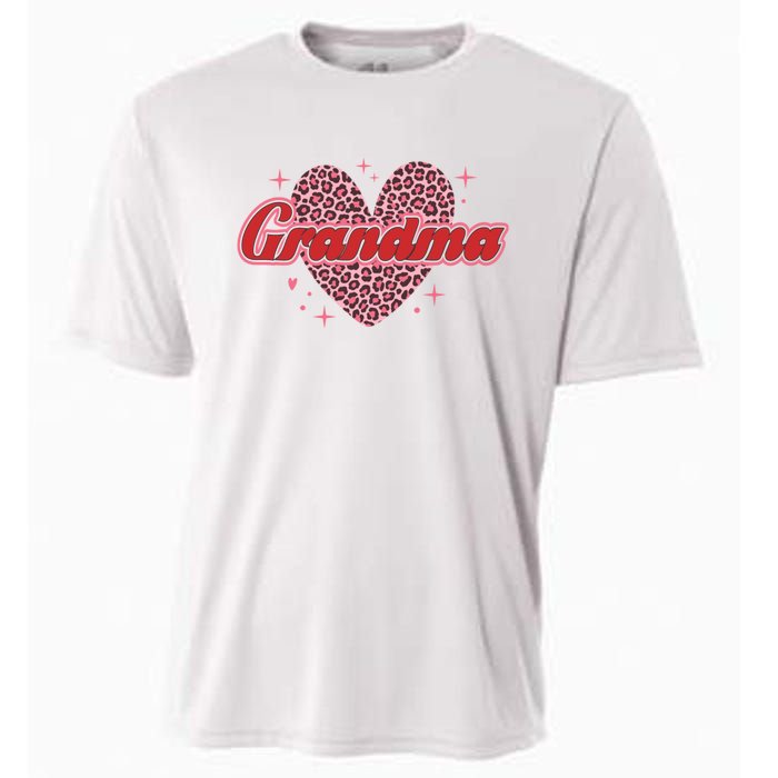 Grandma Heart Love Family Matching Cooling Performance Crew T-Shirt