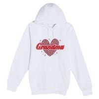 Grandma Heart Love Family Matching Premium Pullover Hoodie