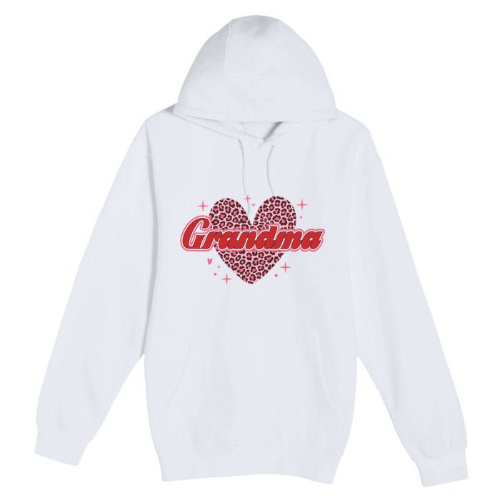 Grandma Heart Love Family Matching Premium Pullover Hoodie