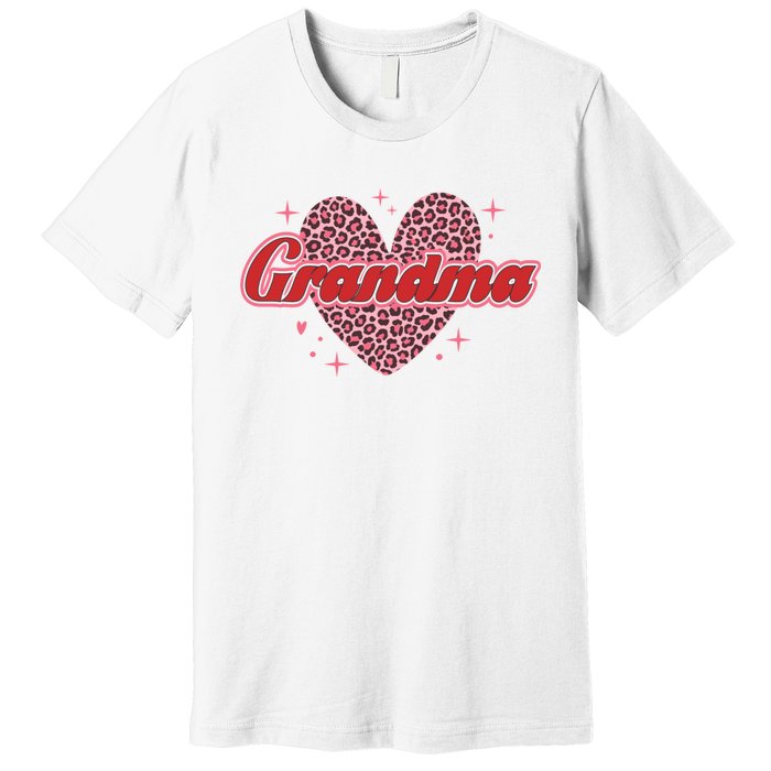 Grandma Heart Love Family Matching Premium T-Shirt