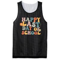 Groovy Happy Last Day Of School Teacher End Of School Year Mesh Reversible Basketball Jersey Tank