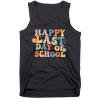 Groovy Happy Last Day Of School Teacher End Of School Year Tank Top