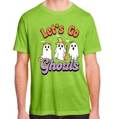 Ghost Halloween Lets Go Ghouls Spooky Season Great Gift Adult ChromaSoft Performance T-Shirt