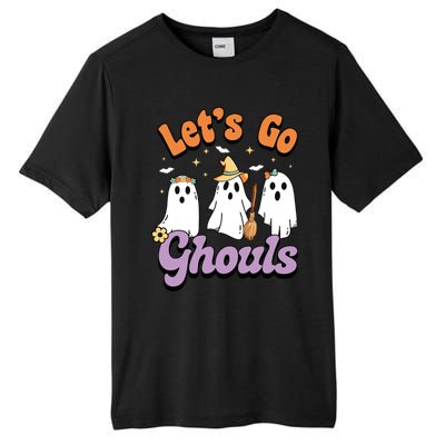 Ghost Halloween Lets Go Ghouls Spooky Season Great Gift Tall Fusion ChromaSoft Performance T-Shirt