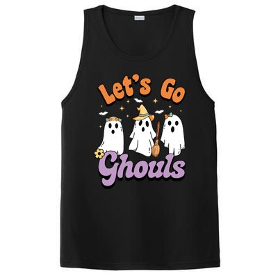 Ghost Halloween Lets Go Ghouls Spooky Season Great Gift PosiCharge Competitor Tank