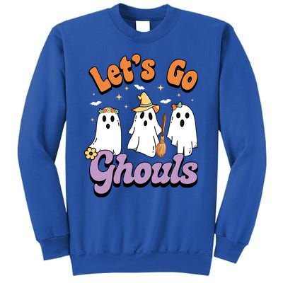 Ghost Halloween Lets Go Ghouls Spooky Season Great Gift Sweatshirt