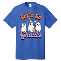 Ghost Halloween Lets Go Ghouls Spooky Season Great Gift Tall T-Shirt