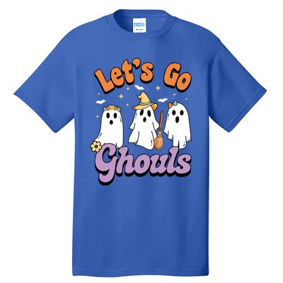 Ghost Halloween Lets Go Ghouls Spooky Season Great Gift Tall T-Shirt