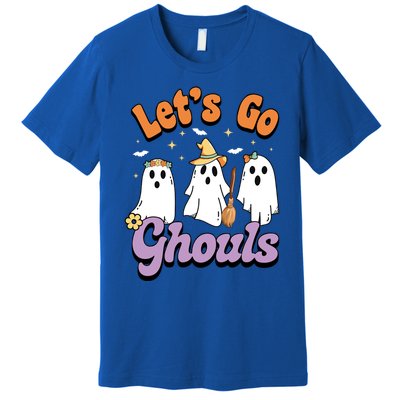 Ghost Halloween Lets Go Ghouls Spooky Season Great Gift Premium T-Shirt