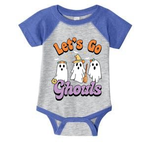 Ghost Halloween Lets Go Ghouls Spooky Season Great Gift Infant Baby Jersey Bodysuit