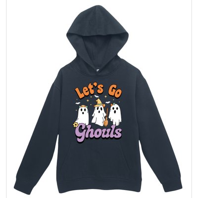 Ghost Halloween Lets Go Ghouls Spooky Season Great Gift Urban Pullover Hoodie