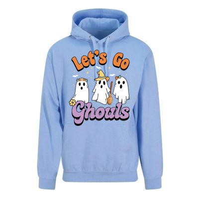 Ghost Halloween Lets Go Ghouls Spooky Season Great Gift Unisex Surf Hoodie