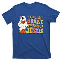 Groovy Halloween Life Is Scary Without Jesus Christian Lover T-Shirt