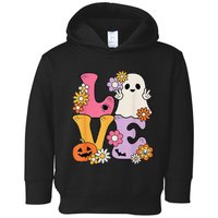 Groovy Halloween Love Costume Ghost Pumpkin Toddler Hoodie