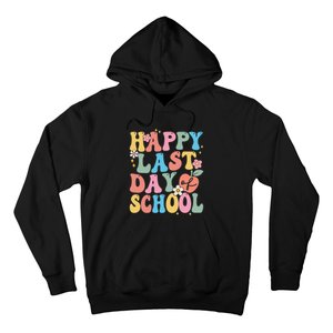 Groovy Happy Last Day Of School Teacher Student Graduation Hoodie