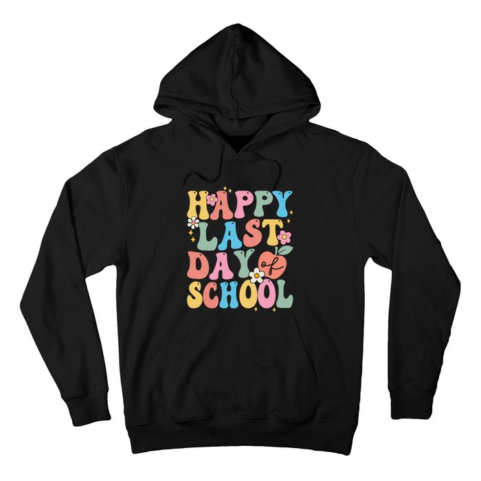 Groovy Happy Last Day Of School Teacher Student Graduation Hoodie