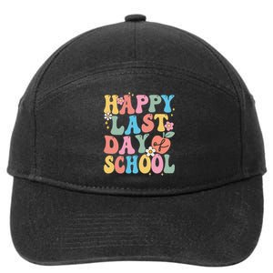 Groovy Happy Last Day Of School Teacher Student Graduation 7-Panel Snapback Hat