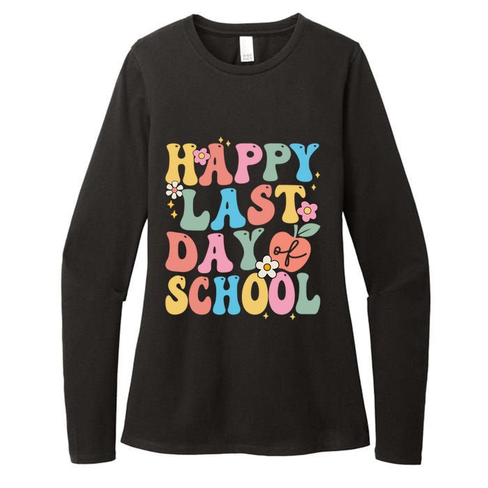 Groovy Happy Last Day Of School Teacher Student Graduation Womens CVC Long Sleeve Shirt