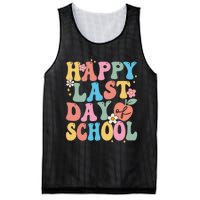 Groovy Happy Last Day Of School Teacher Student Graduation Mesh Reversible Basketball Jersey Tank