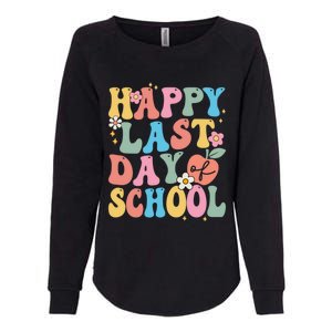 Groovy Happy Last Day Of School Teacher Student Graduation Womens California Wash Sweatshirt