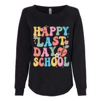 Groovy Happy Last Day Of School Teacher Student Graduation Womens California Wash Sweatshirt