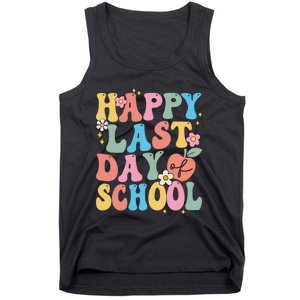 Groovy Happy Last Day Of School Teacher Student Graduation Tank Top