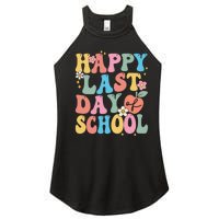 Groovy Happy Last Day Of School Teacher Student Graduation Women's Perfect Tri Rocker Tank