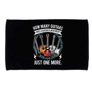 Guitar How Many Guitars Gift For Guitar Player Microfiber Hand Towel