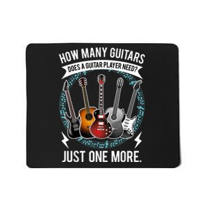 Guitar  How Many Guitars Gift For Guitar Player Mousepad