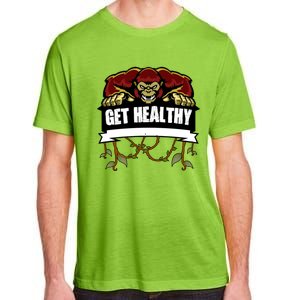 GET HEALTHY | Motivational Red Gorilla Clothing Animal Adult ChromaSoft Performance T-Shirt