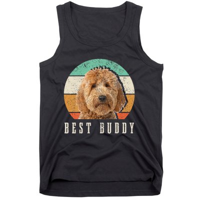 Goldendoodle Hi My Name Is Stop That Funny Dog Doodle Mom Tank Top