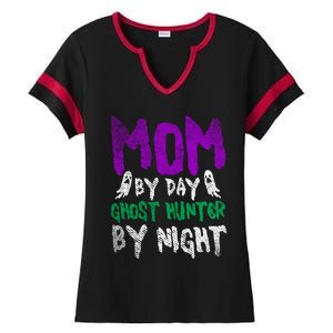 Ghost Hunting Mom Ghost Gift Ladies Halftime Notch Neck Tee