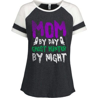 Ghost Hunting Mom Ghost Gift Enza Ladies Jersey Colorblock Tee