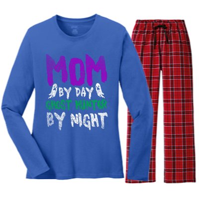 Ghost Hunting Mom Ghost Gift Women's Long Sleeve Flannel Pajama Set 