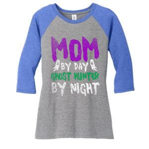 Ghost Hunting Mom Ghost Gift Women's Tri-Blend 3/4-Sleeve Raglan Shirt