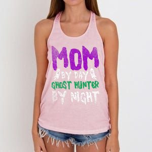 Ghost Hunting Mom Ghost Gift Women's Knotted Racerback Tank