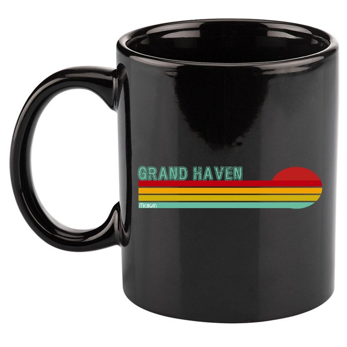 Grand Haven Michigan 11oz C Handle Ceramic Mug