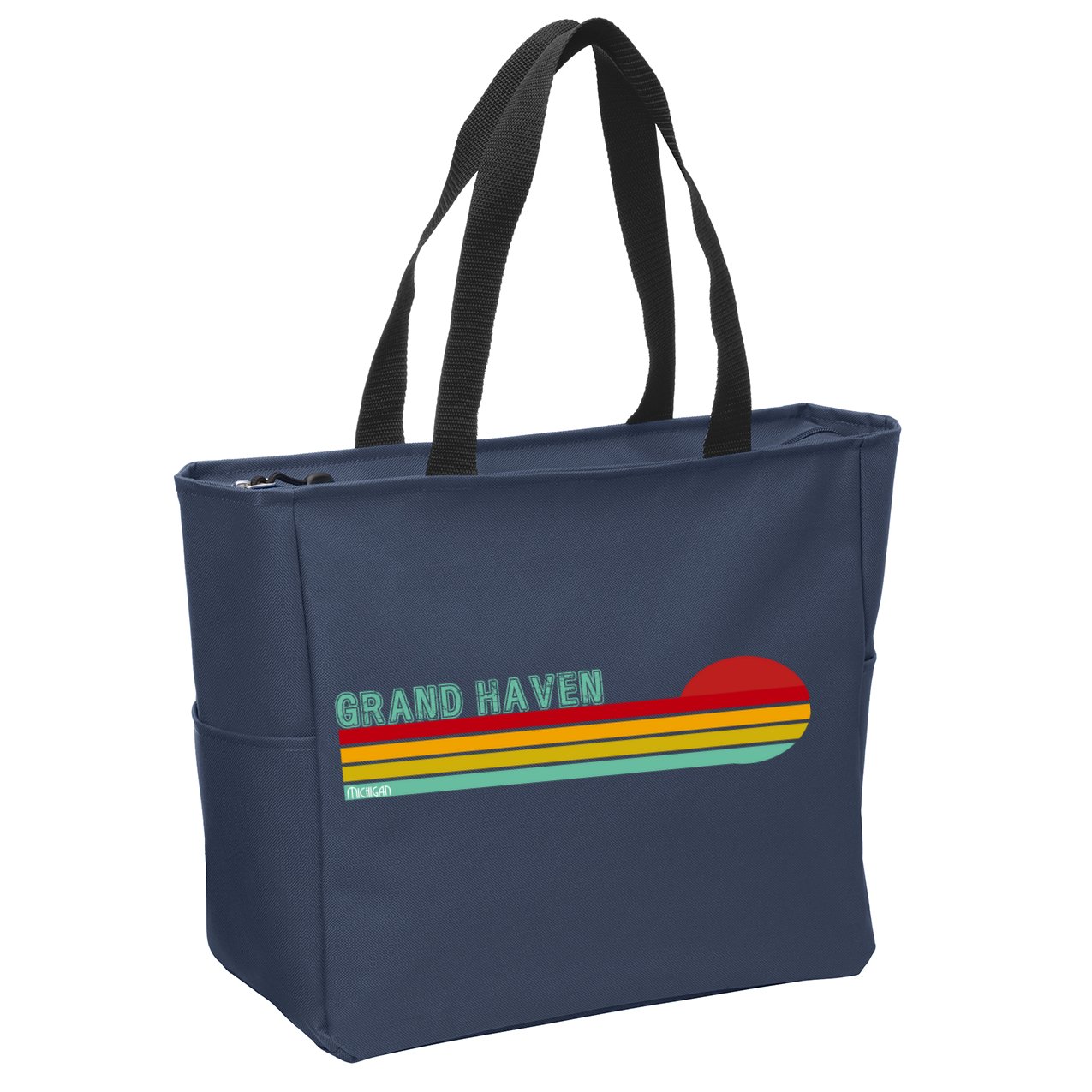 Grand Haven Michigan Zip Tote Bag