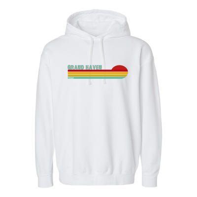 Grand Haven Michigan Garment-Dyed Fleece Hoodie