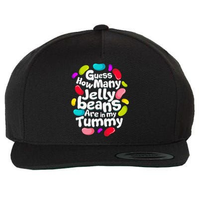 Guess How Many Jelly Beans Candy Funny Easter Gift Wool Snapback Cap