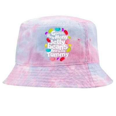 Guess How Many Jelly Beans Candy Funny Easter Gift Tie-Dyed Bucket Hat